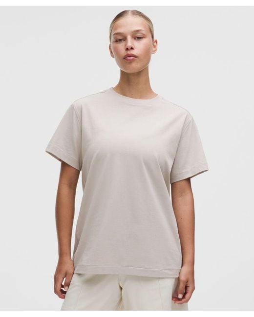 lululemon athletica White All Yours Organic Cotton Crewneck T-Shirt