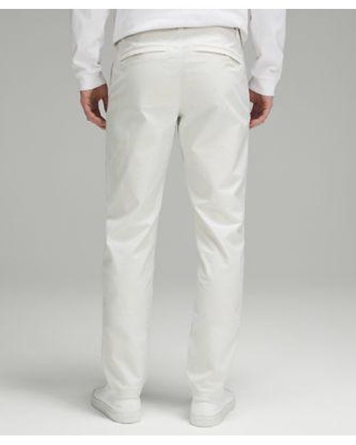 lululemon athletica White Abc Classic-fit Trousers 34"l Smooth Twill for men