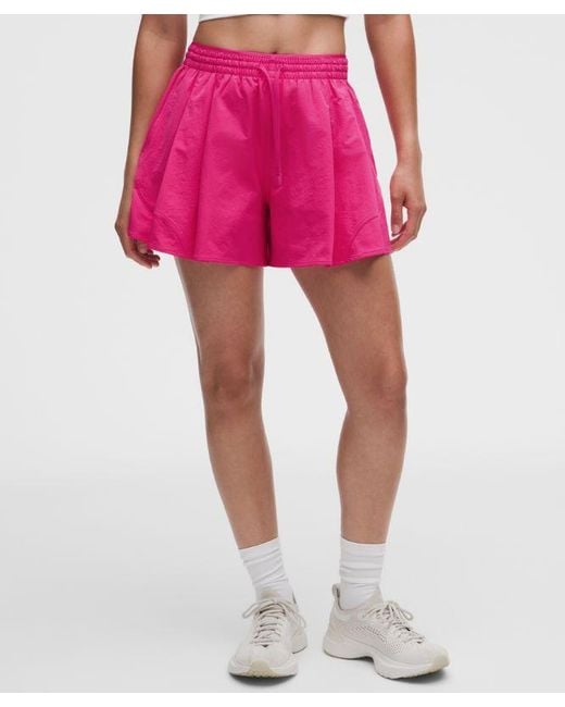 lululemon athletica Pink – Tennis Track Shorts – 4" – Size Large