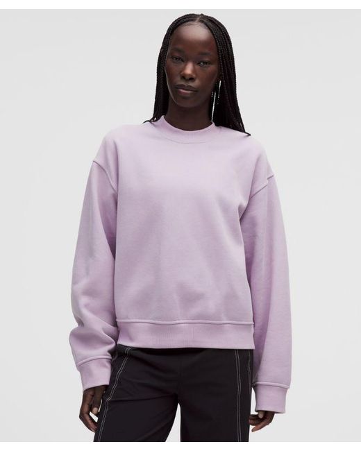 lululemon athletica Purple – Steady State Crew Sweatshirt – – Size Large