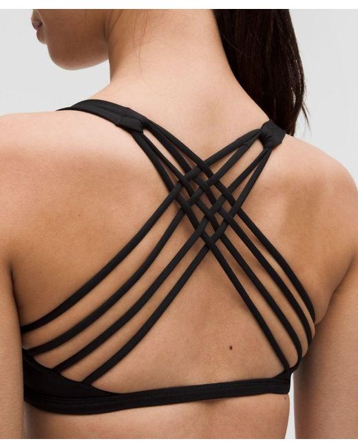 lululemon Free To Be Bra in Grey | Lyst UK