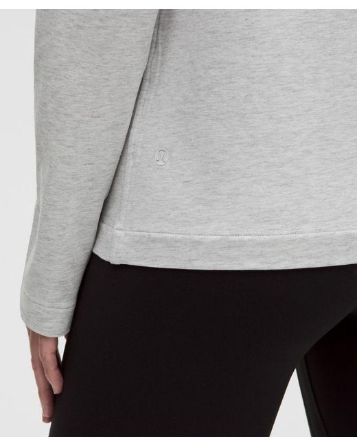 lululemon athletica Gray The Classic Jersey Long-Sleeve Tee