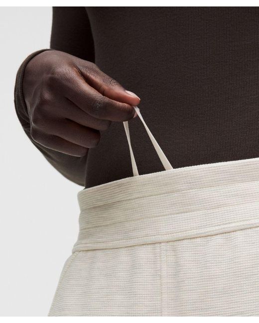 lululemon athletica White Scuba Mid-Rise Wide-Leg Pant