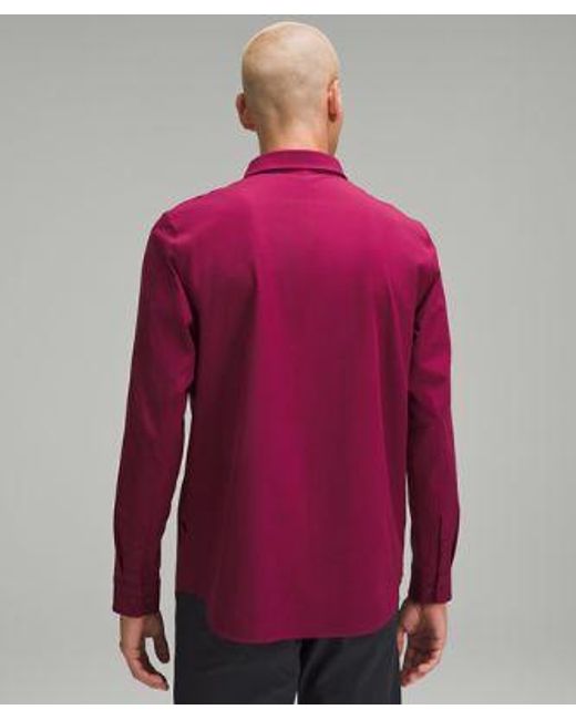 lululemon athletica Red New Venture Classic-fit Long-sleeve Shirt