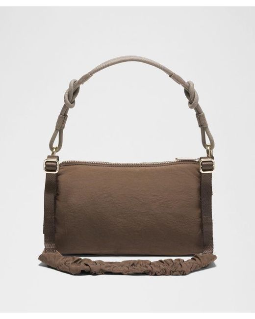 lululemon athletica Brown Ruched Shoulder Bag Mini 1.5L