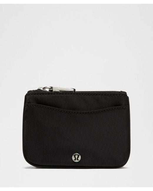 lululemon athletica Black Clippable Card Holder