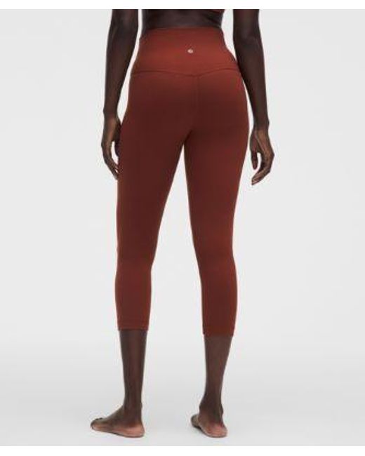 lululemon athletica Red Align High-Rise Crop 21"