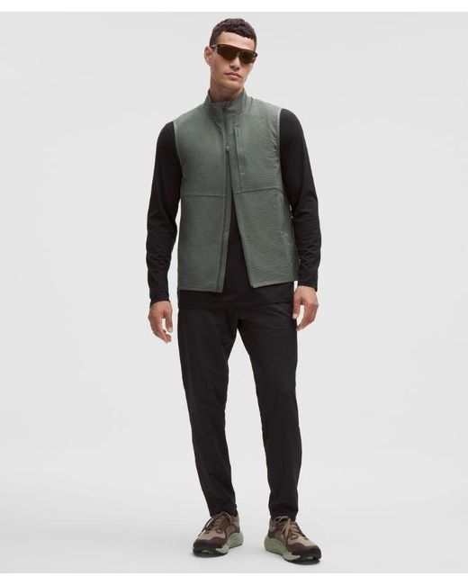 lululemon athletica Black Mile Maker Merino Wool-Blend Long-Sleeve Shirt for men
