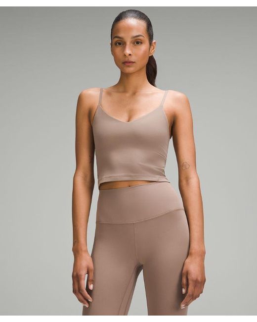 lululemon athletica Natural – Align Cropped Cami Tank Top A/B Cup – –