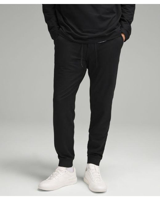 lululemon Soft Jersey Joggers Regular in Black for Men Lyst UK