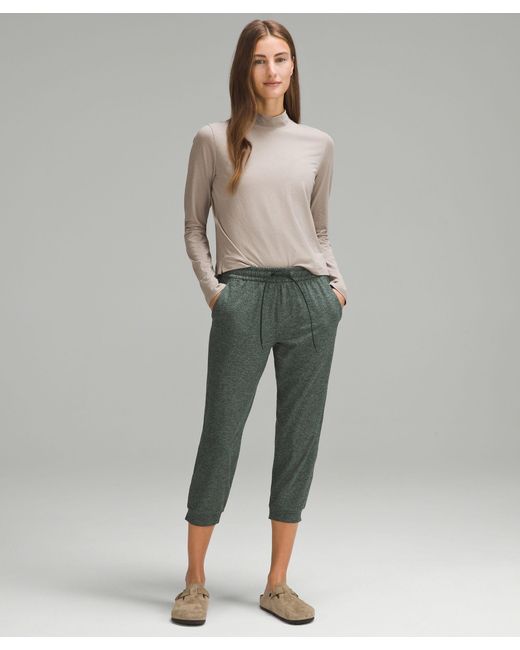 lululemon athletica Soft Jersey Classic-fit Mid-rise Cropped Joggers in  Green