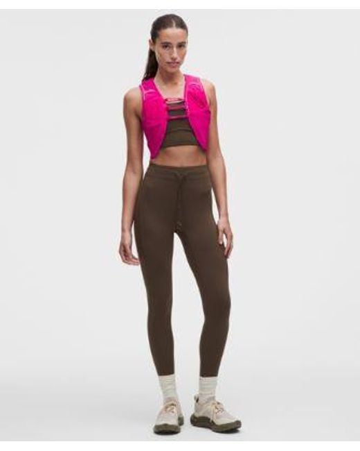 lululemon athletica Pink – No Line High-Rise Running Tight Leggings – 25" – – Size 4