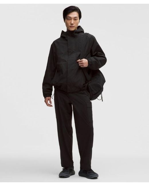 lululemon athletica Black Waterproof Cinch-Hem Jacket for men