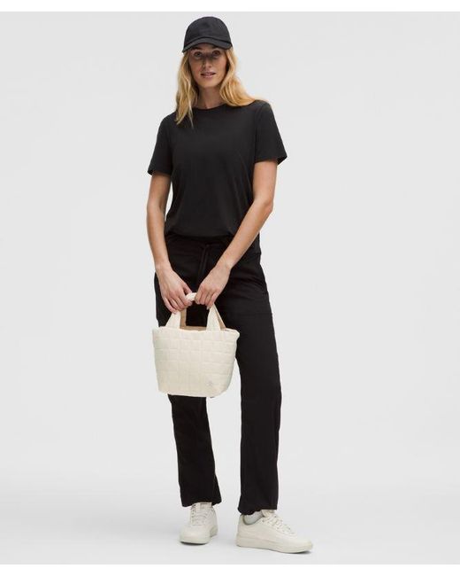 lululemon athletica Natural Quilted Grid Small Tote Bag 5L