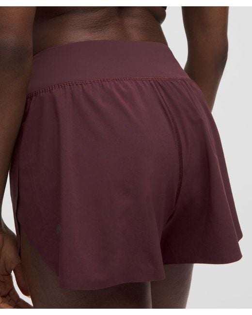 lululemon athletica Purple – Fast And Free High-Rise Classic-Fit Split Shorts – 3" – –