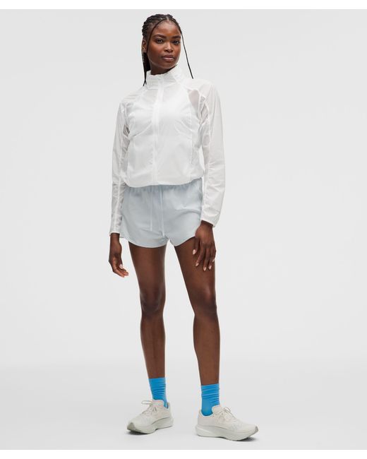 lululemon athletica White Ventilated Packable Running Jacket