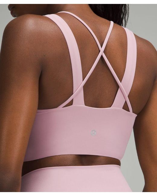 lululemon athletica Red Like A Cloud Longline Bra Light Support, D/Dd Cup