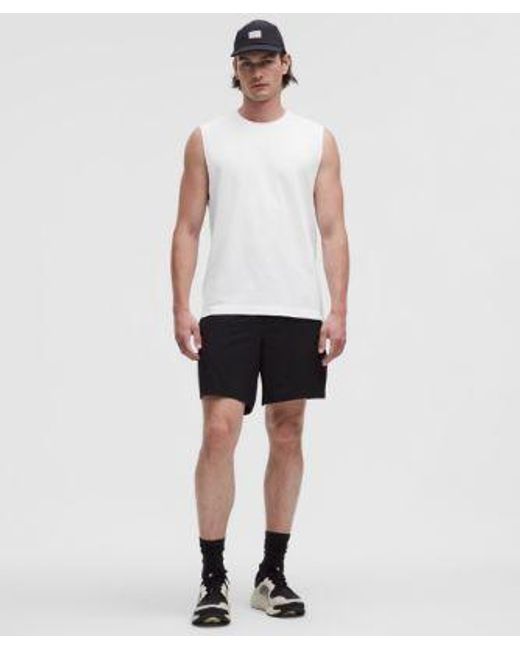 lululemon athletica White Metal Vent Tech Sleeveless Shirt for men