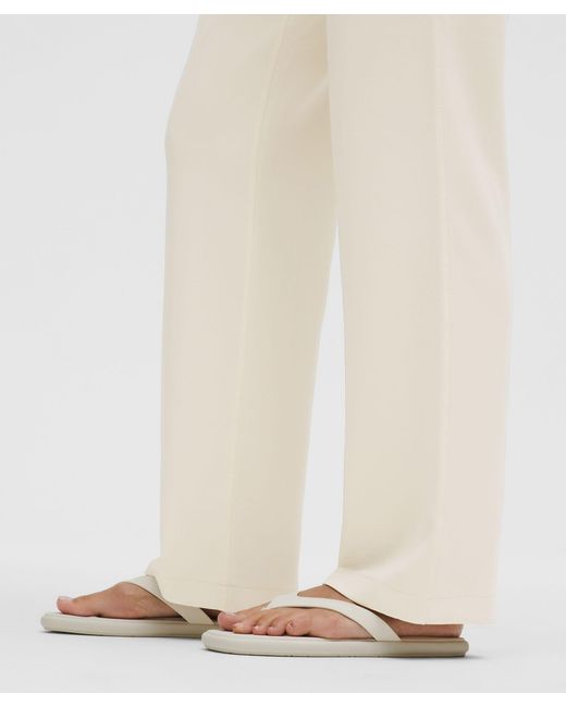 lululemon athletica Natural – Softstreme High-Rise Straight-Leg Pants Regular – – Size Large