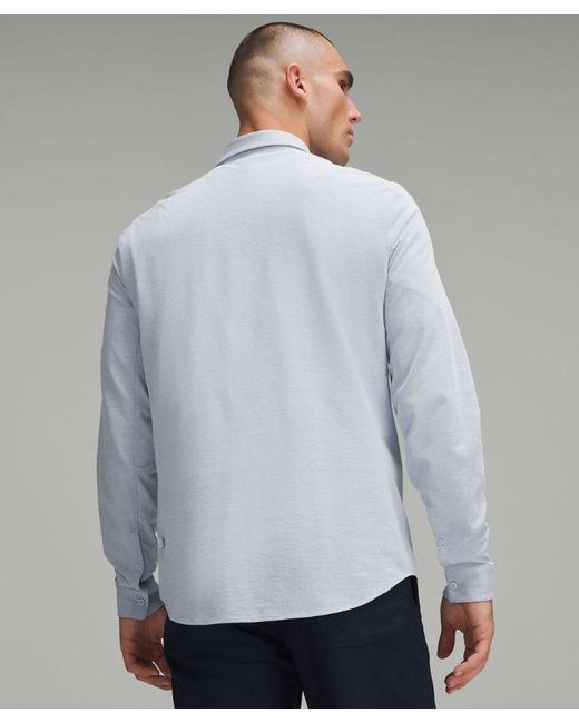 lululemon athletica Gray – Commission Long-Sleeve Shirt Oxford – //Pastel – for men