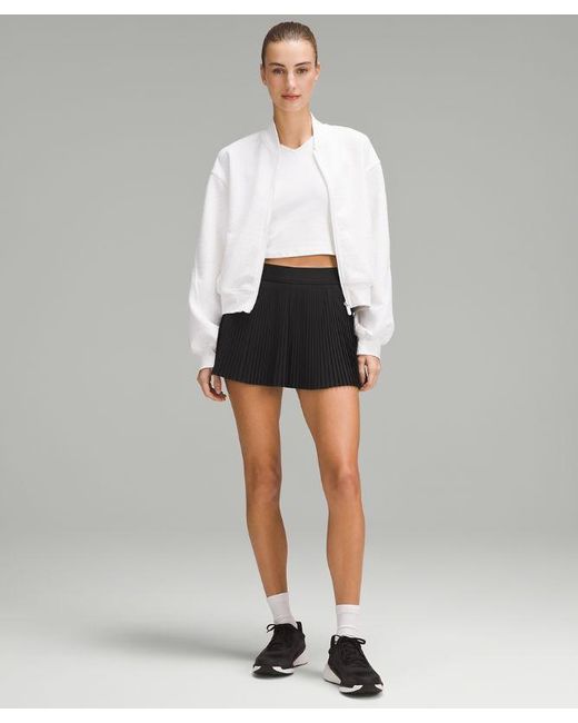 lululemon athletica Black Varsity High-rise Pleated Tennis Skirt
