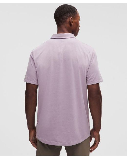 lululemon athletica Purple Evolution Short-Sleeve Polo Shirt for men
