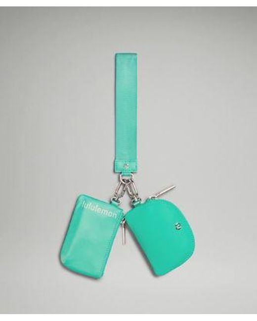 lululemon athletica Green – Dual Pouch Wristlet Bag –