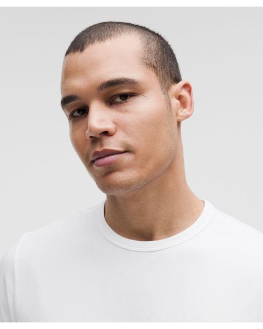 lululemon athletica White Organic Cotton Classic-Fit T-Shirt for men