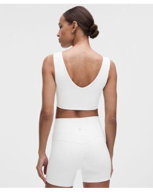 lululemon athletica White Bend This Boat And Scoop Bra