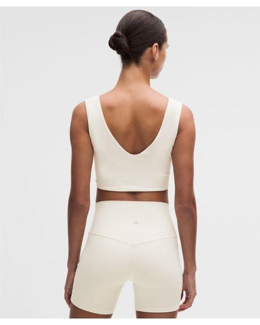lululemon athletica White – Bend This Boat And Scoop Sports Bra Light Support, A-C Cups – – Size Large/Xl