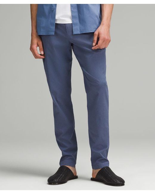 lululemon athletica Blue – Abc Slim-Fit Trousers 34"L – – for men