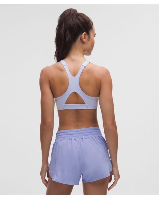 lululemon athletica Blue – Ultralu Square-Neck Workout Sports Bra Medium Support, B/C Cup – – Size 14