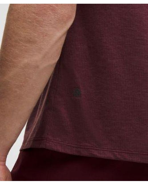 lululemon athletica Purple – Mile Maker Lightweight Tank Top – Color Burgundy/ – Size Large for men