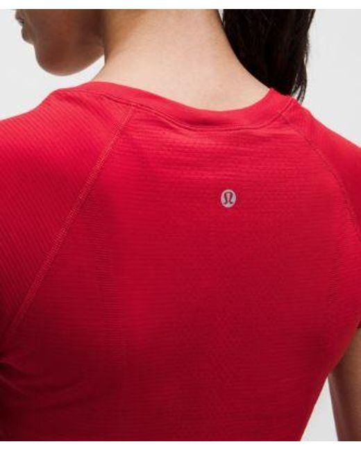 lululemon athletica Red – Swiftly Tech Short-Sleeve Shirt 2.0 Hip Length – – Size 16