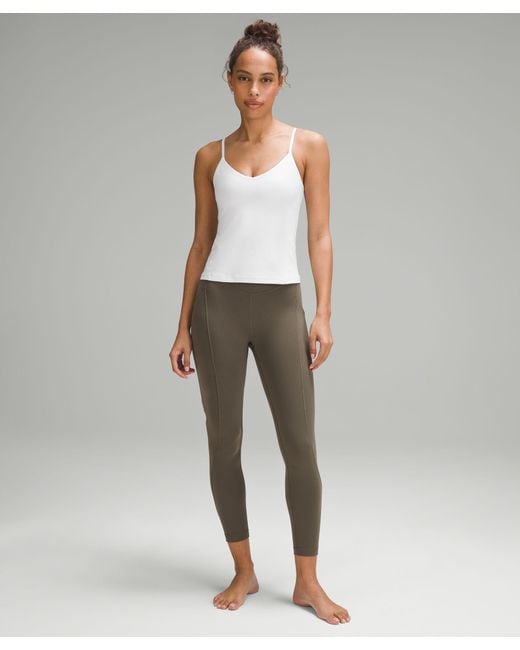 lululemon athletica Gray – Align Waist-Length Cami Tank Top A/B Cup – – Size 4