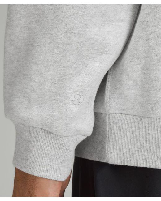 lululemon athletica Gray Steady State Half Zip for men