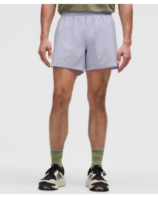 lululemon athletica Green Mile Maker Run Crew Ripstop Linerless Short 6" for men