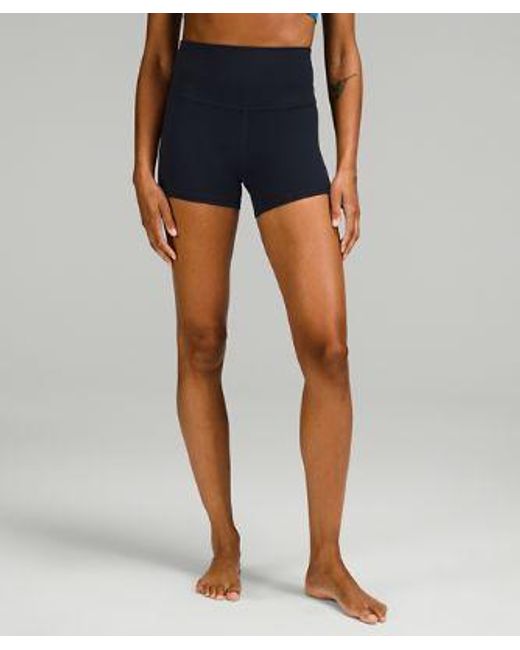 lululemon athletica Blue Wunder Train Contour Fit High-rise Shorts 4"