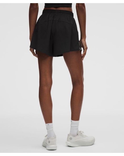 lululemon athletica Black Court Rival High-Rise Short 3"