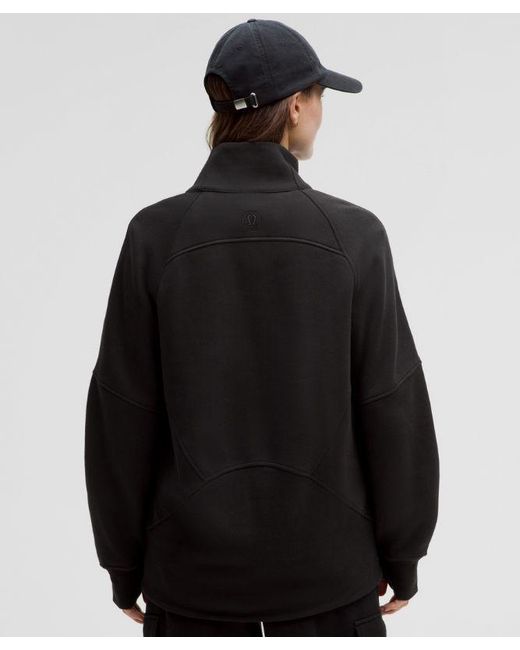 lululemon athletica Black Scuba Oversized Funnel-Neck Half Zip