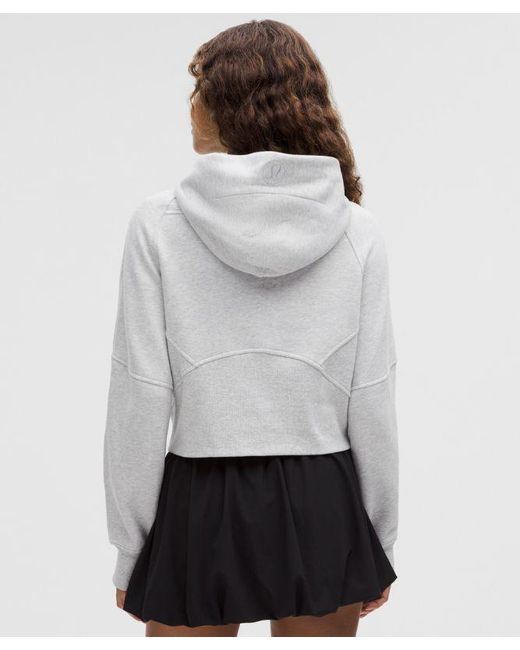 lululemon athletica Gray Scuba Oversized Half-zip Hoodie - Color Light Grey/grey - Size M/l