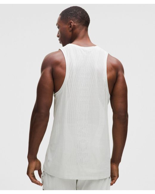 lululemon Fast And Free Airflow Running Tank in White for Men | Lyst
