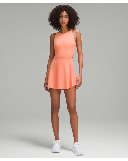 lululemon athletica Orange Fast And Free Zip-front Dress