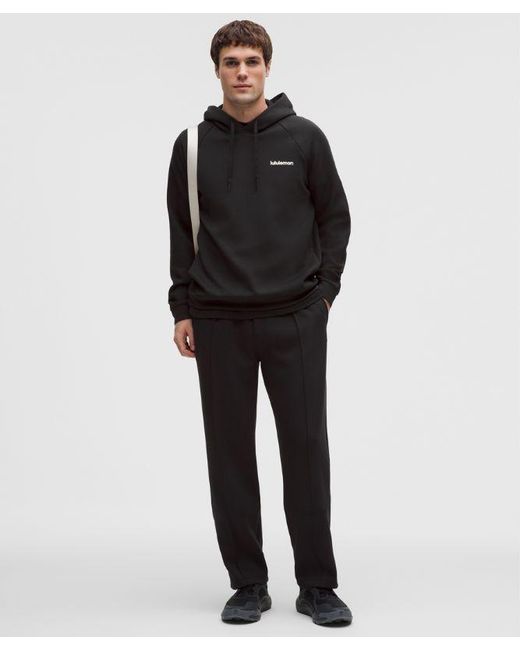 lululemon athletica Black – Smooth Spacer Classic-Fit Pullover Hoodie Wordmark – – for men