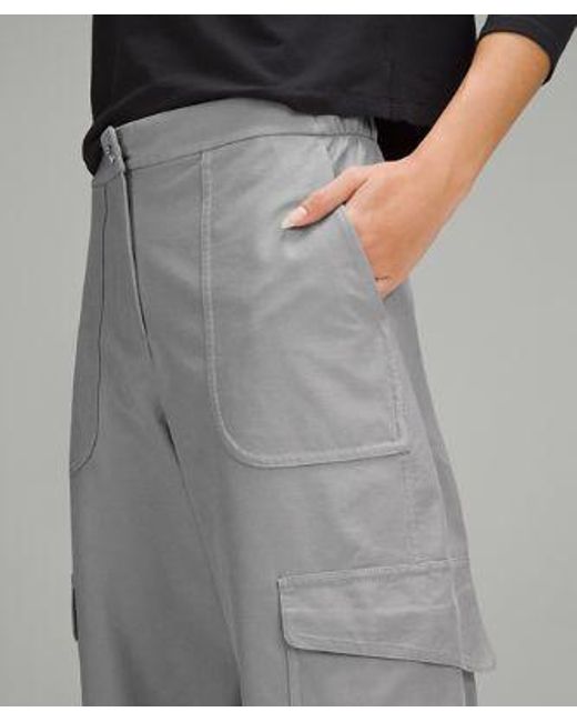 lululemon athletica Gray Light Utilitech Cargo Pocket High-rise Pants