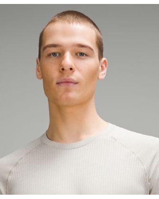 lululemon athletica Gray – Metal Vent Tech Long-Sleeve Shirt – – for men
