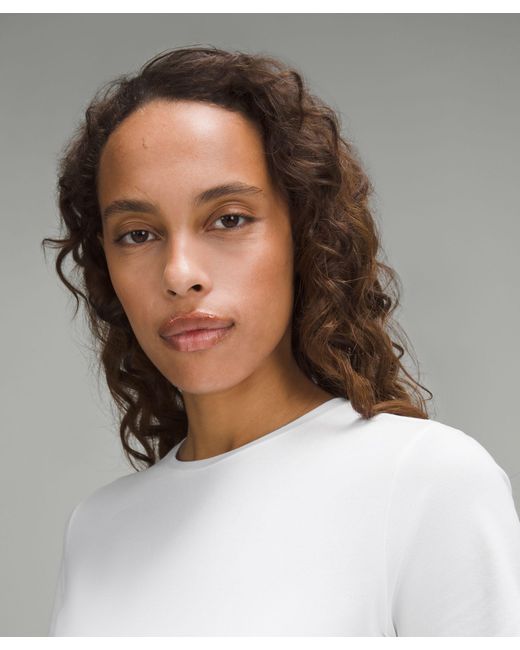 lululemon athletica White All Yours Organic Cotton Crewneck T-Shirt