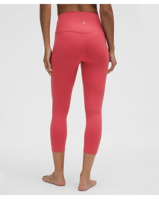 lululemon athletica Red Align High-Rise Crop 21"