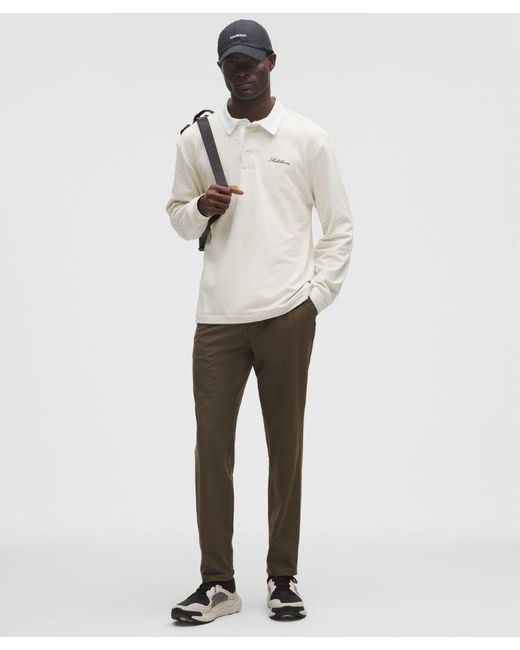 lululemon athletica White – Abc Warpstreme Slim-Fit Pull-On Trousers Regular – – Size Large for men