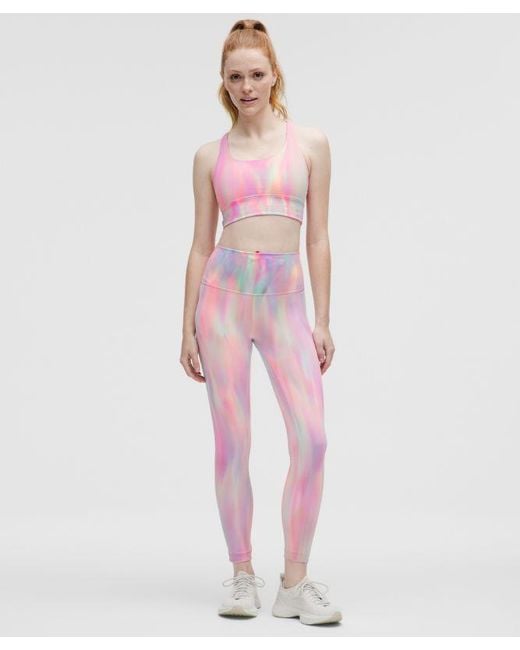 lululemon athletica Pink Wunder Train High Rise Tight